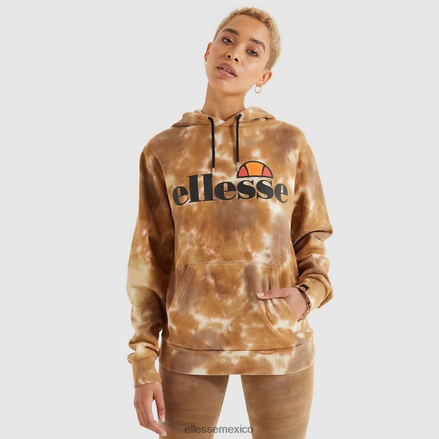 ropa mx Ellesse mujer torices oh sudadera con capucha teñido anudado 84X86H174