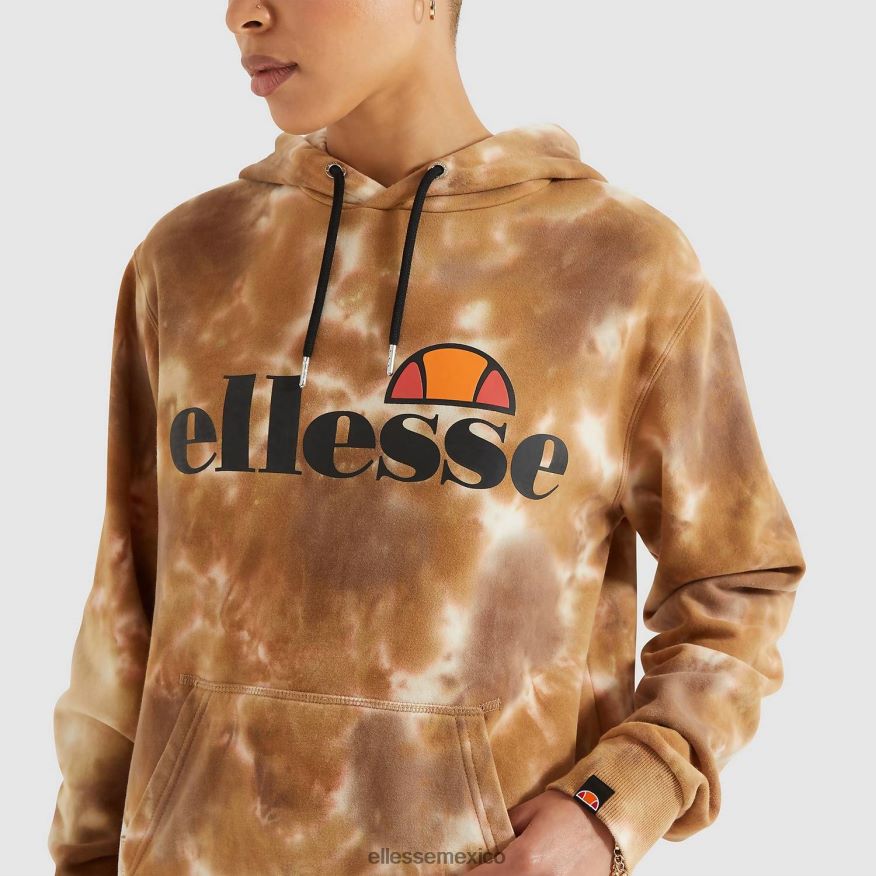 ropa mx Ellesse mujer torices oh sudadera con capucha teñido anudado 84X86H174
