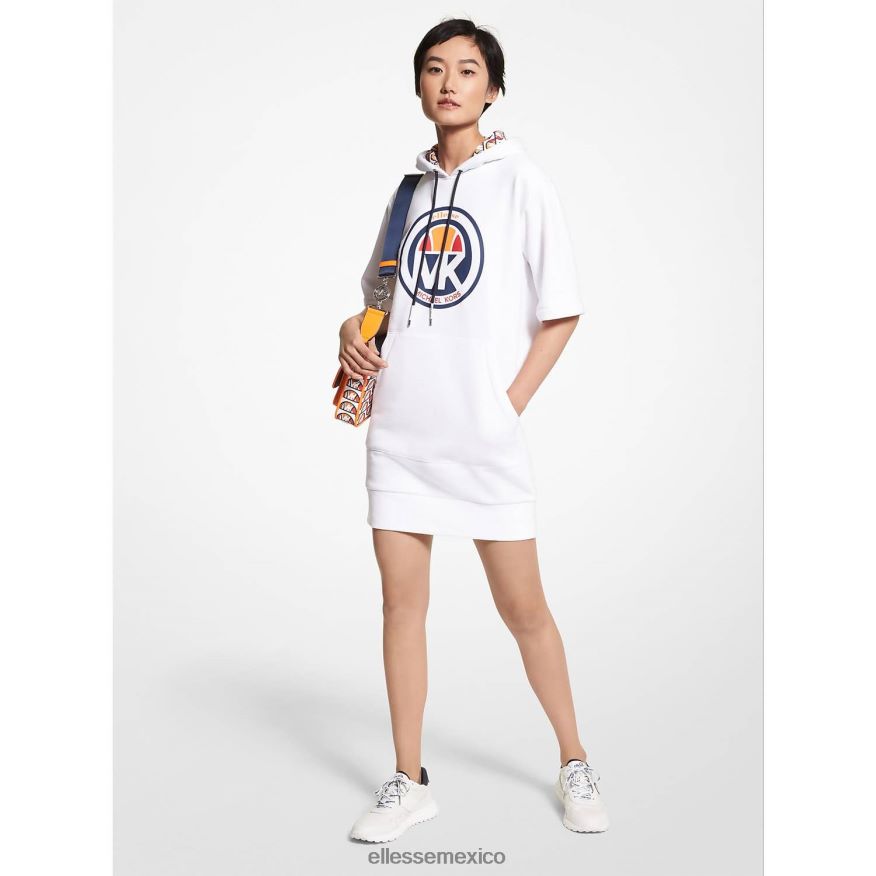 ropa mx Ellesse mujer vestido con capucha de mezcla de algodón mk logo 84X86H37