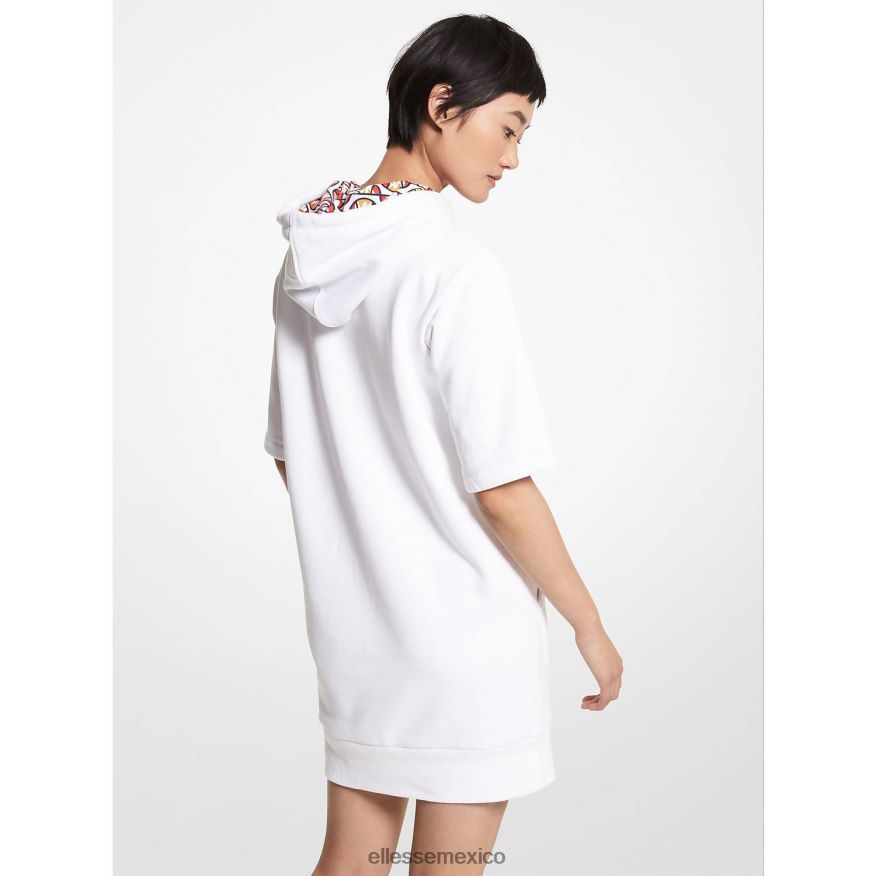 ropa mx Ellesse mujer vestido con capucha de mezcla de algodón mk logo 84X86H37