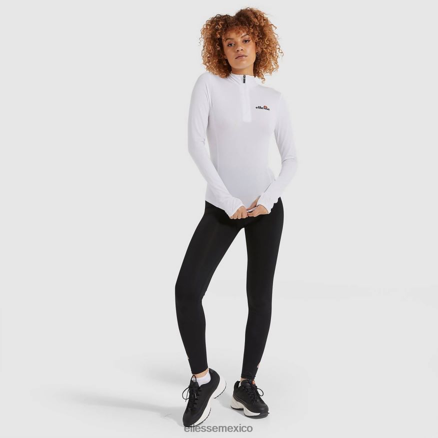ropa mx Ellesse mujer sofira top con cremallera 1/4 blanco 84X86H95