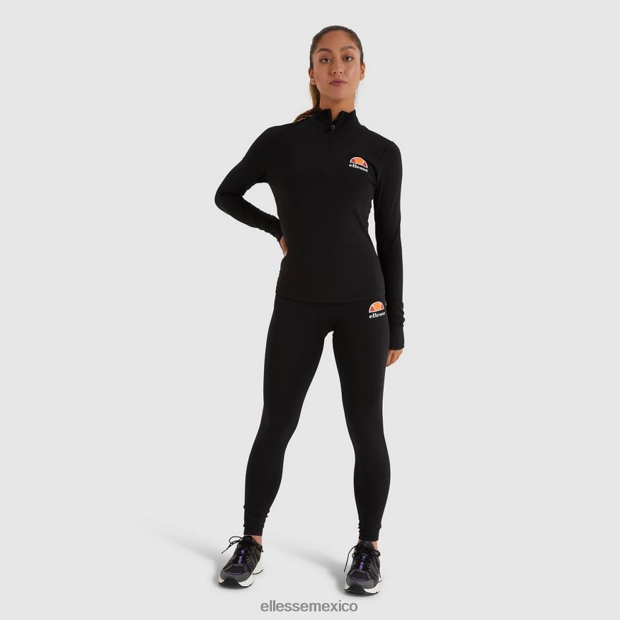 ropa mx Ellesse mujer sofira top con cremallera 1/4 negro 84X86H96