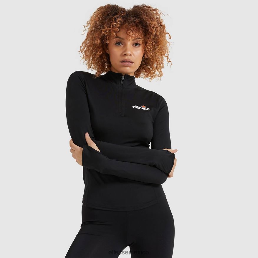 ropa mx Ellesse mujer sofira top con cremallera 1/4 negro 84X86H96