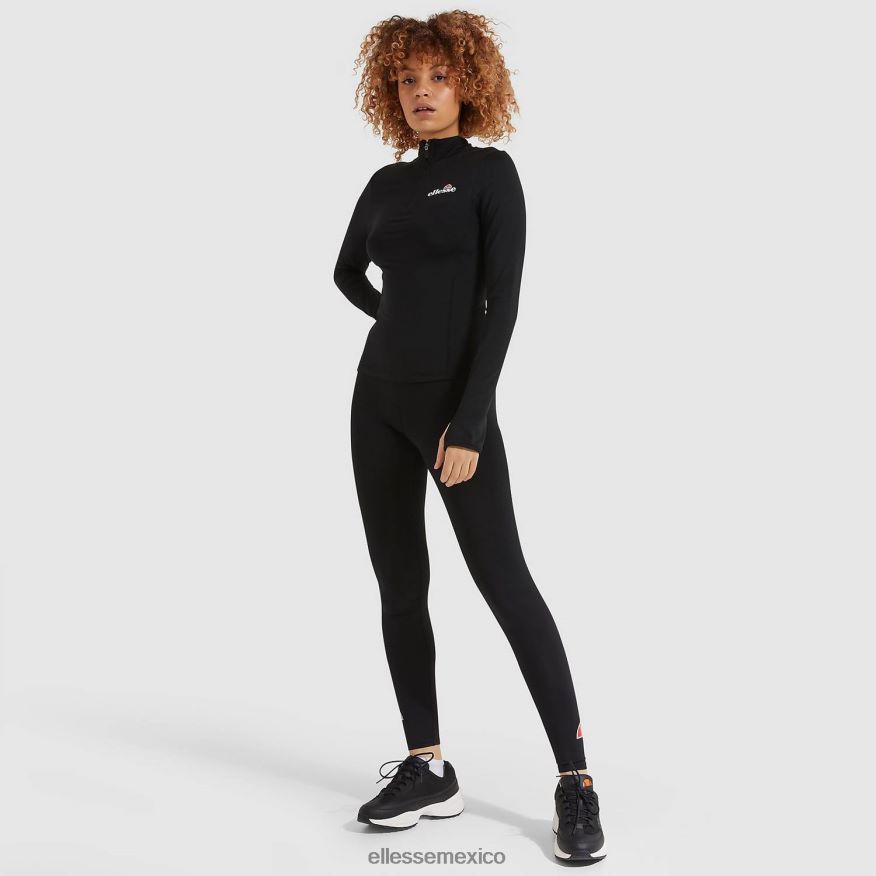 ropa mx Ellesse mujer sofira top con cremallera 1/4 negro 84X86H96