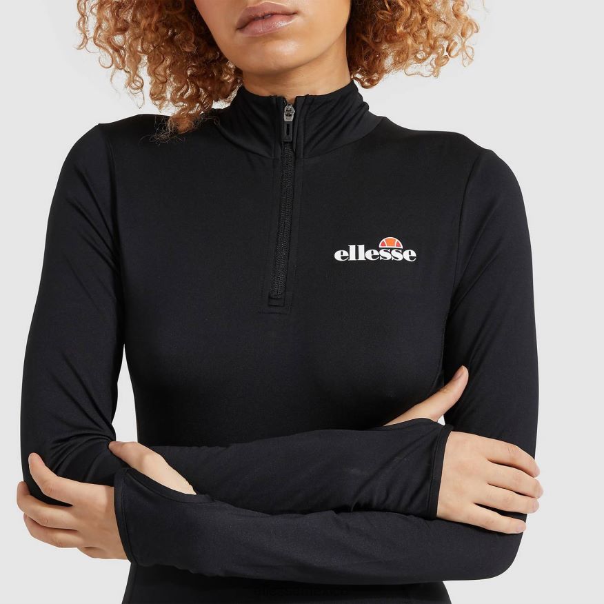 ropa mx Ellesse mujer sofira top con cremallera 1/4 negro 84X86H96