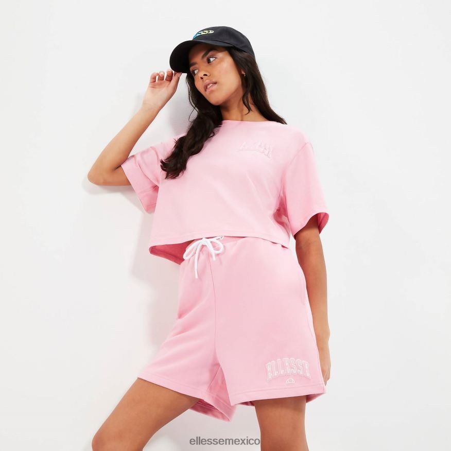 ropa mx Ellesse mujer sudadera corta guiditta rosa 84X86H20