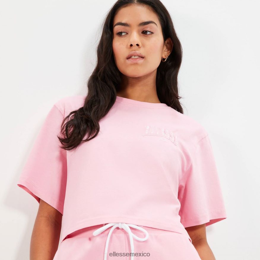 ropa mx Ellesse mujer sudadera corta guiditta rosa 84X86H20
