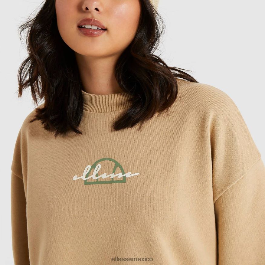 ropa mx Ellesse mujer sudadera suellen marrón claro 84X86H180