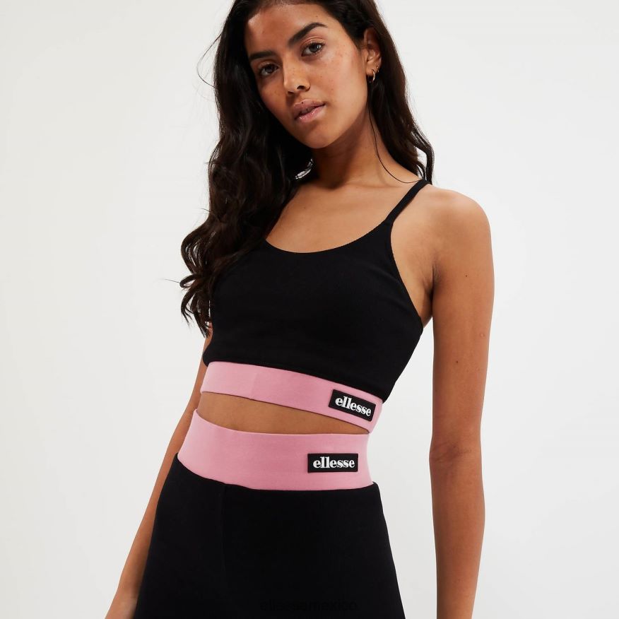 ropa mx Ellesse mujer sujetador de bobina superior negro 84X86H93