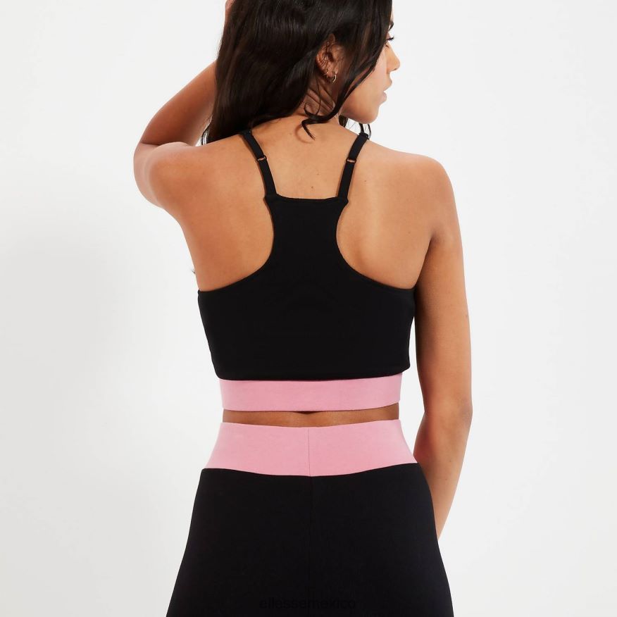 ropa mx Ellesse mujer sujetador de bobina superior negro 84X86H93
