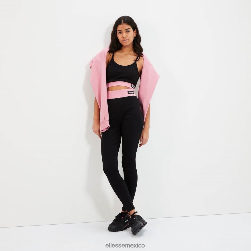 ropa mx Ellesse mujer sujetador de bobina superior negro 84X86H93