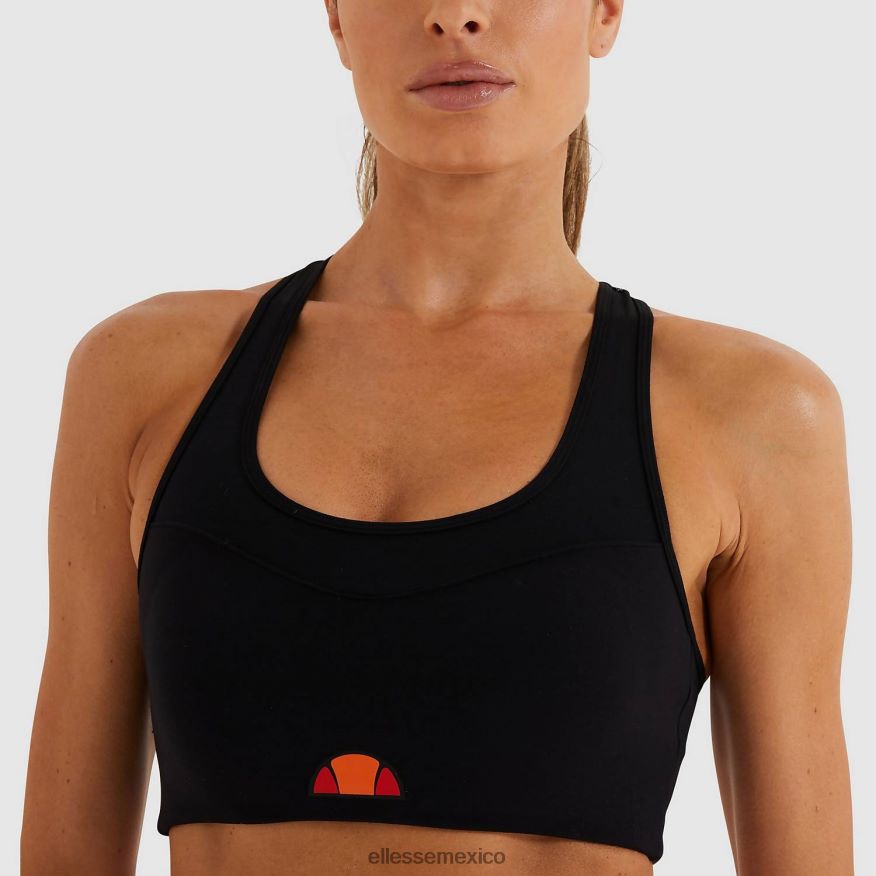 ropa mx Ellesse mujer top sujetador ardiente negro 84X86H230