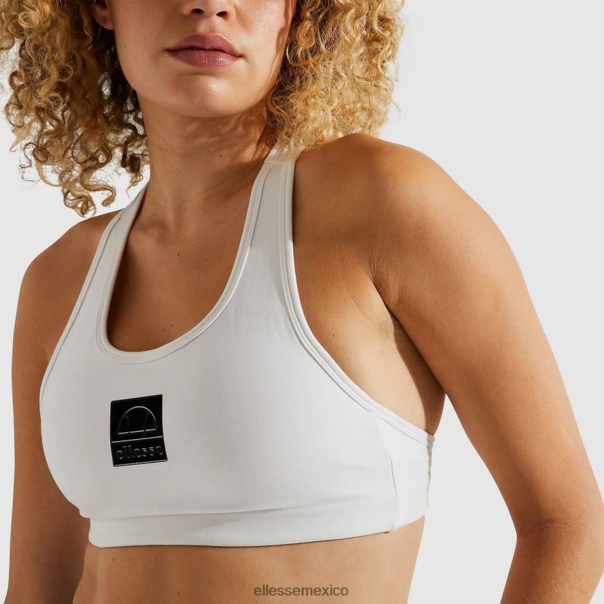 ropa mx Ellesse mujer top sujetador lucciola blanco blanquecino 84X86H246