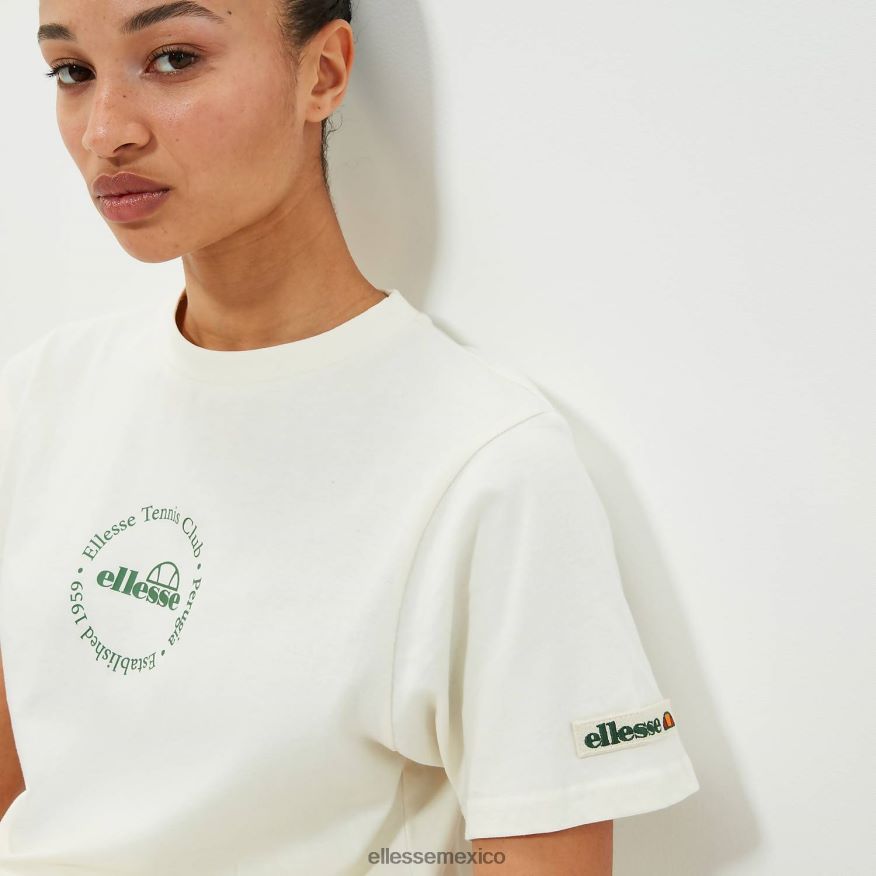 ropa mx Ellesse unisexo camiseta de melodía blanquecino 84X86H81