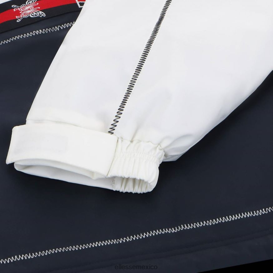ropa mx Ellesse unisexo chaqueta de esquí del mañana blanco negro 84X86H9