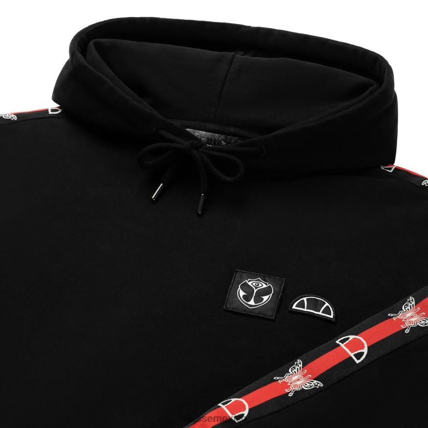 ropa mx Ellesse unisexo el mundo del mañana con capucha negro 84X86H44